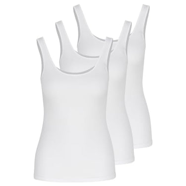 Nina von C - Daily - Achselhemd ohne Arm - Tanktop - 3er Spar-Pack (44 Weiß) im Sale